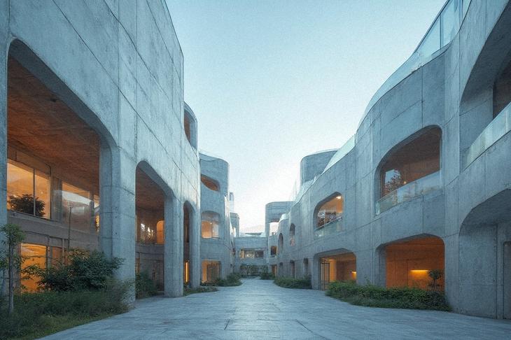Fotografía de arquitectura de un edificio moderno